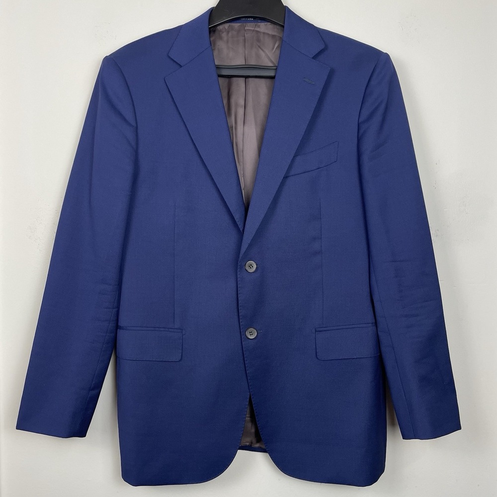 Suitsupply Napoli Int Blazer EU 52 US 42 Blue Zignone Pure Wool Straight Slim